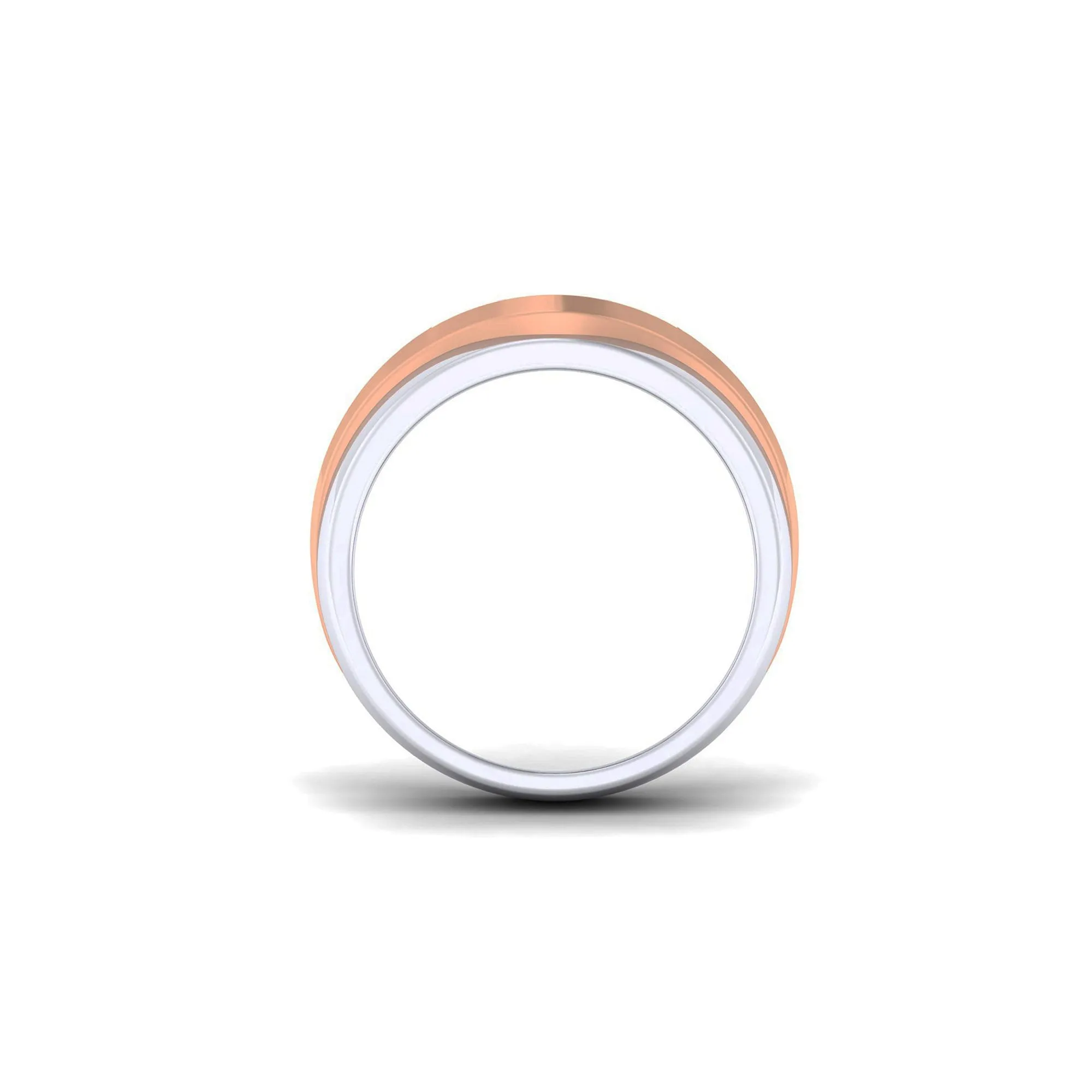 Adjustable Sophisticated Silver Rose Gold Dual Tone Band