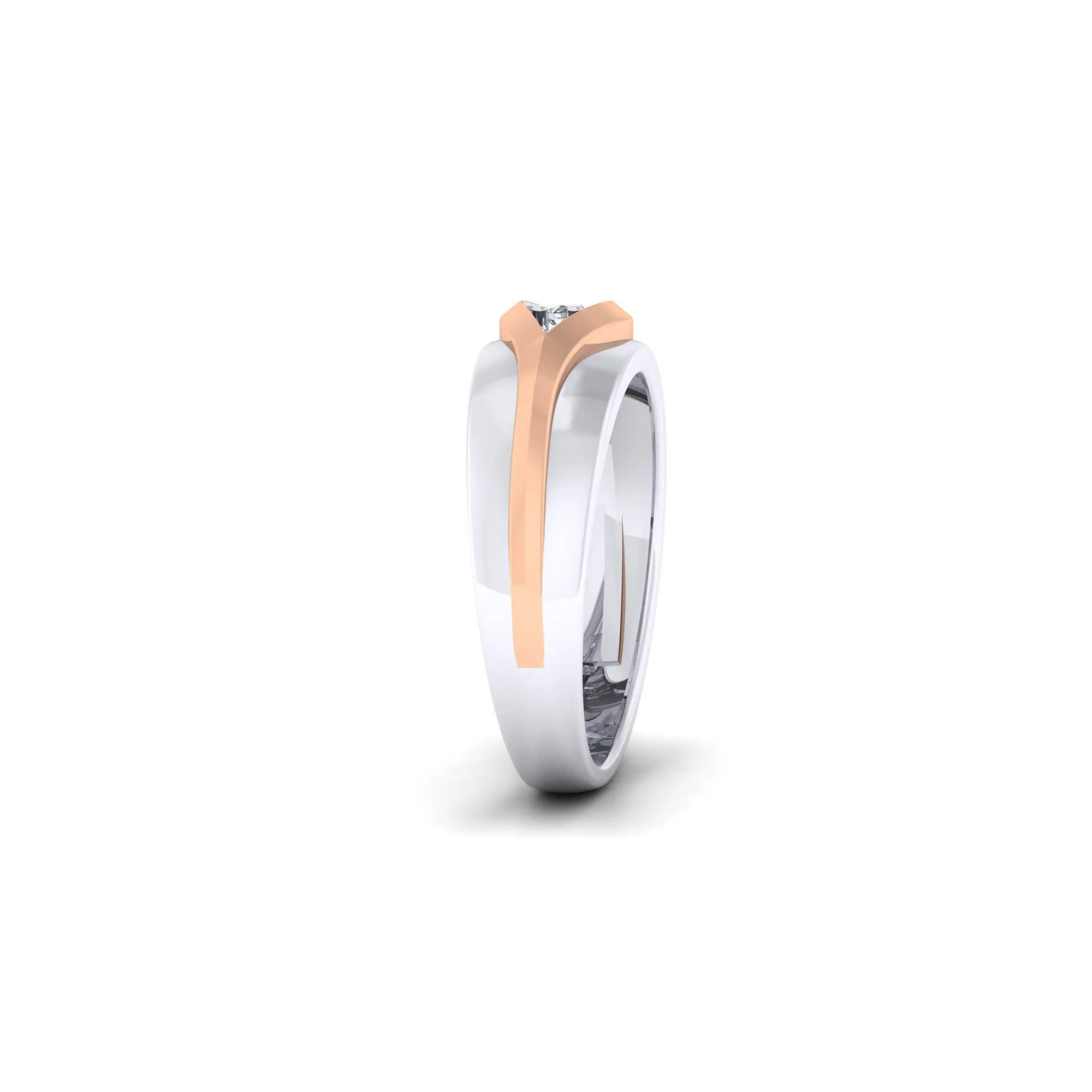 Adjustable Sophisticated Silver Rose Gold Dual Tone Band