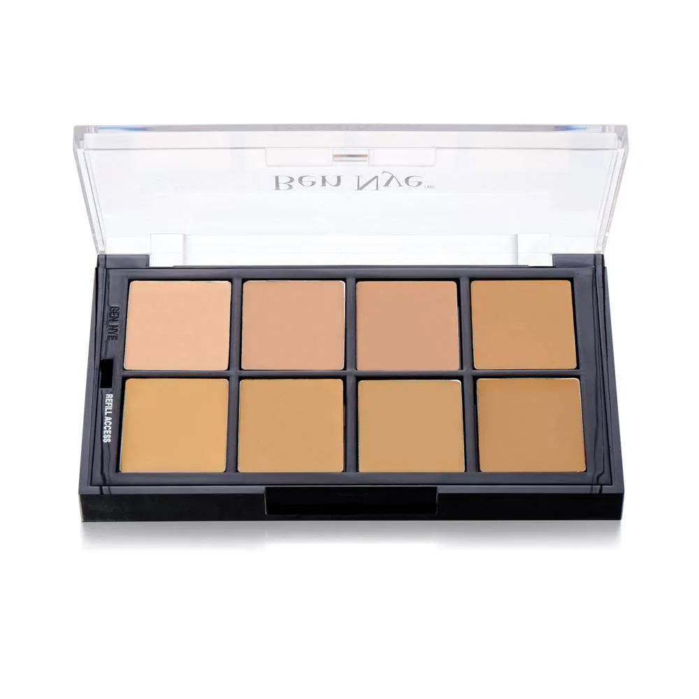 BEN NYE Olive Matte HD Foundation Creme Color Palette 8 colors