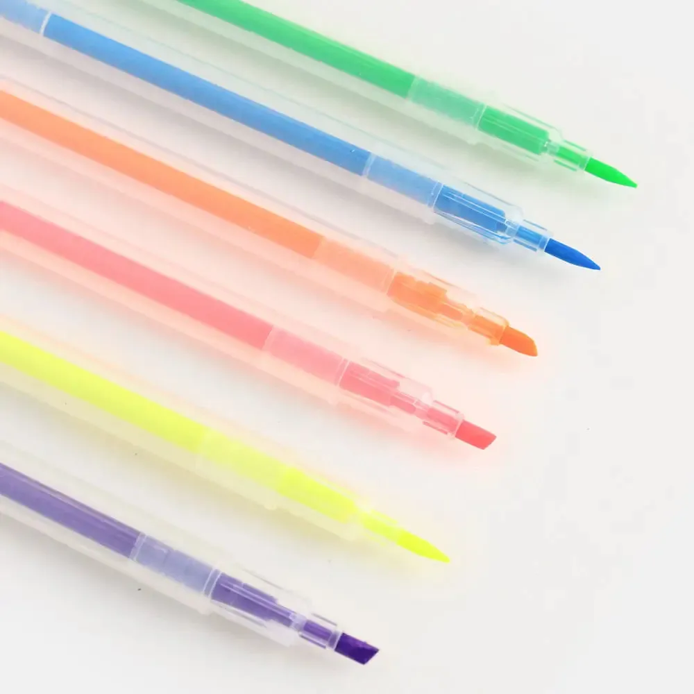 Charcoal Hearts Set of 6 Highlighters by Caroline Gardner