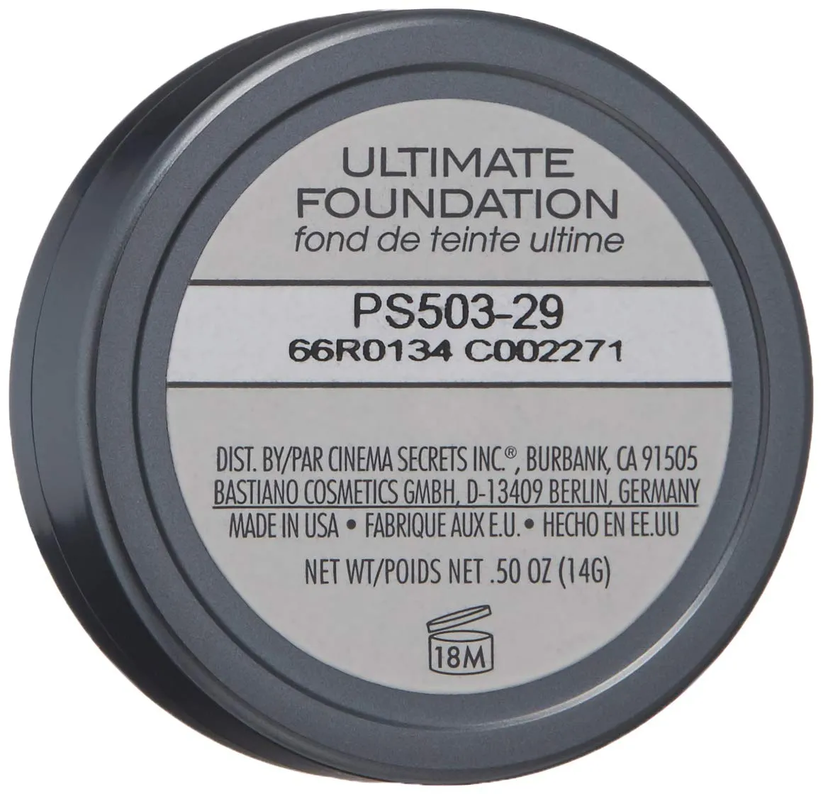 CINEMA SECRETS Pro Cosmetics Ultimate Foundation, 503-29