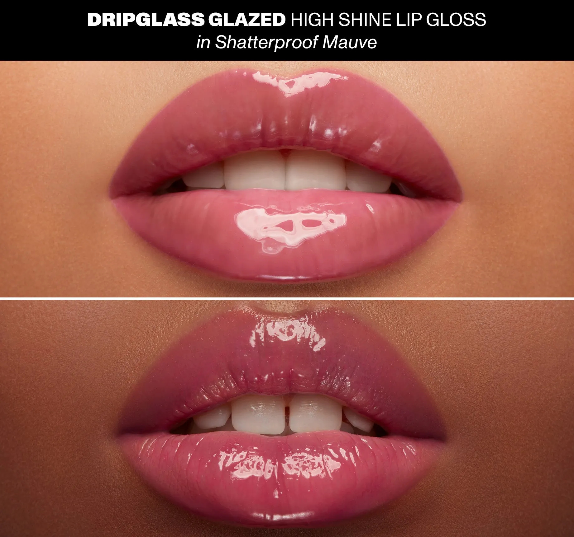 Dripglass Glazed High Shine Lip Gloss - Shatterproof Mauve