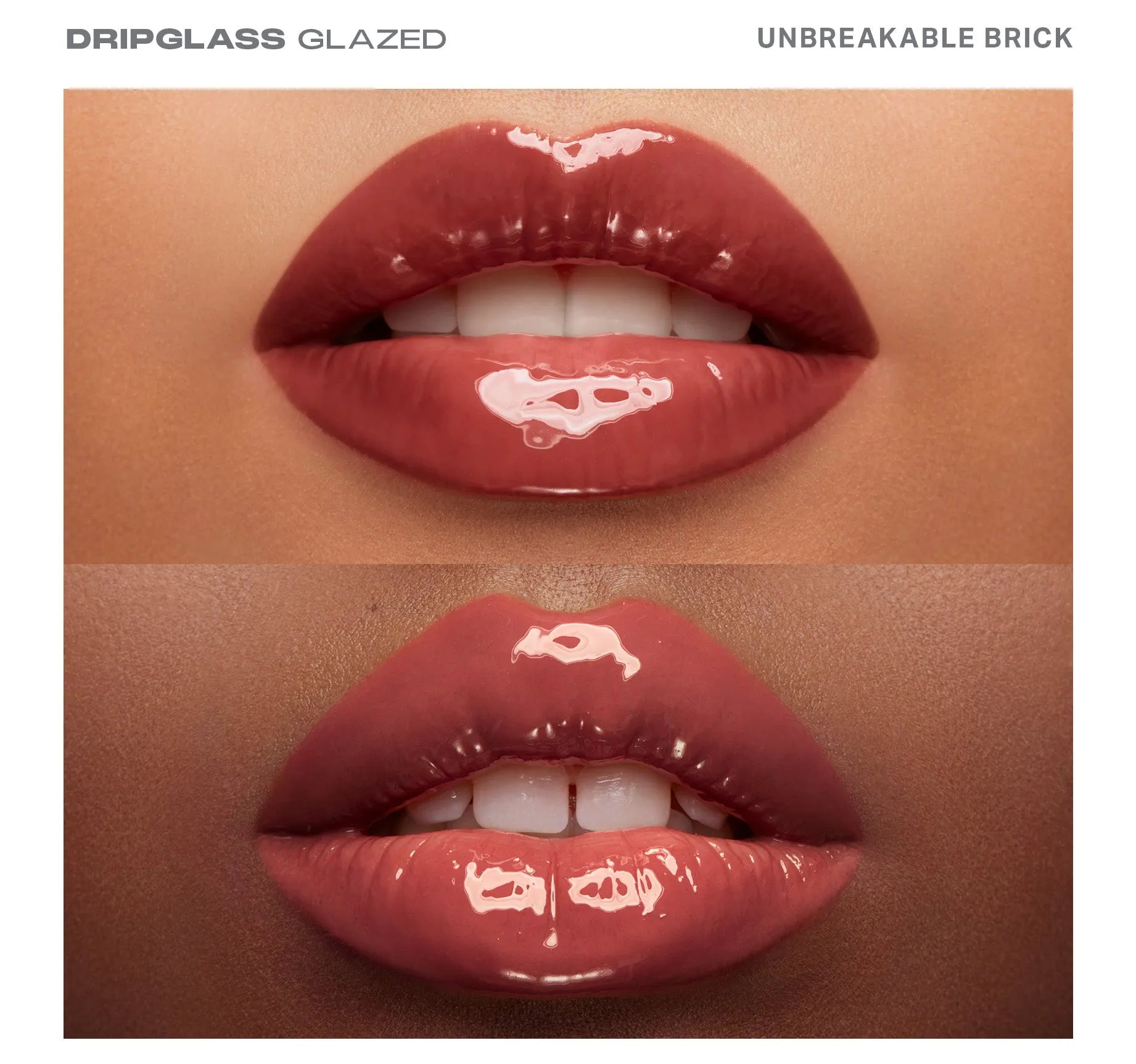 Dripglass Glazed High Shine Lip Gloss - Unbreakable Brick