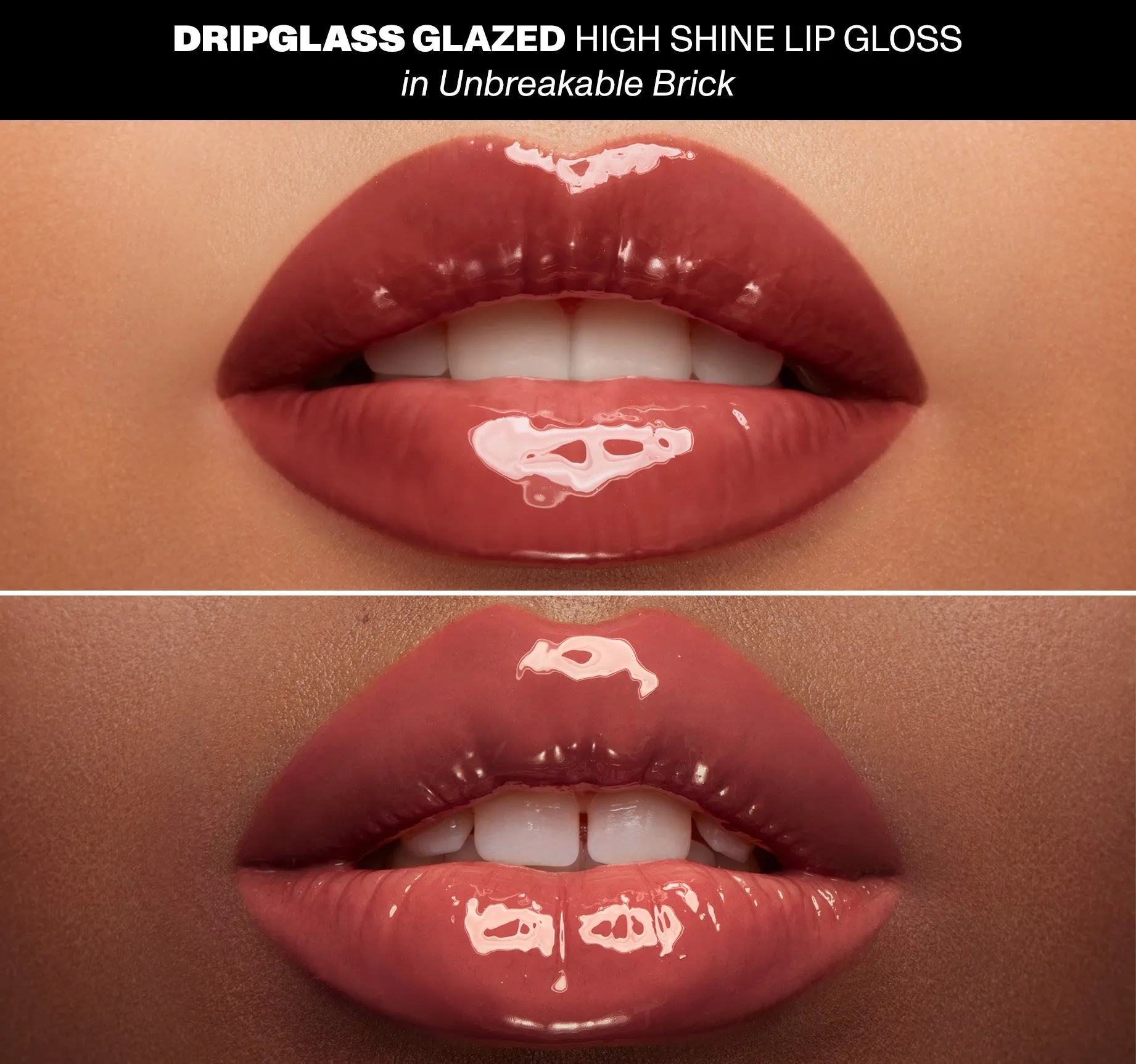 Dripglass Glazed High Shine Lip Gloss - Unbreakable Brick