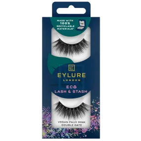 Eylure Eco Lash & Stash - Double Date False Eyelashes Reusable Lightweight Natural Look