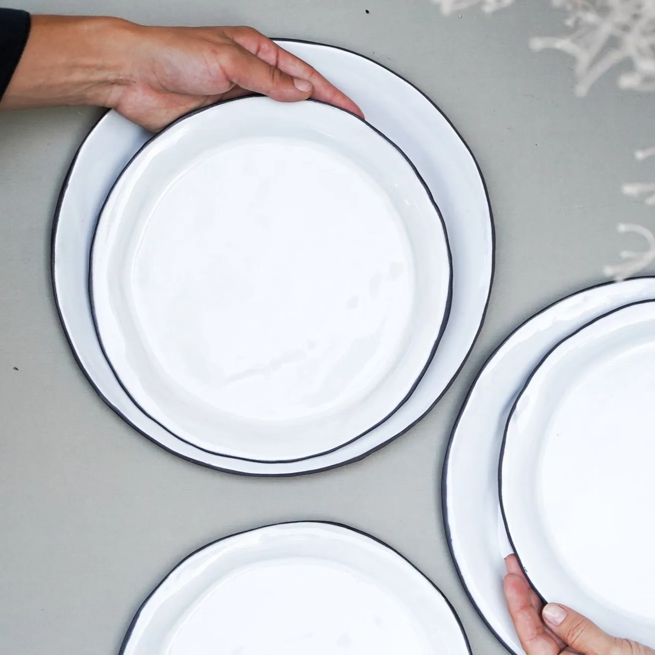 Farmhouse Salad Plates Pair