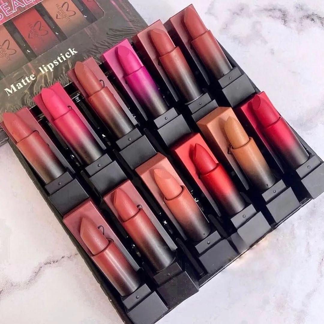 Huda Beauty - 12 Color Bullet Matte Lipsticks