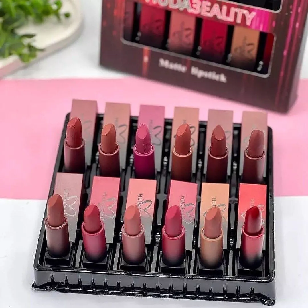 Huda Beauty - 12 Color Bullet Matte Lipsticks