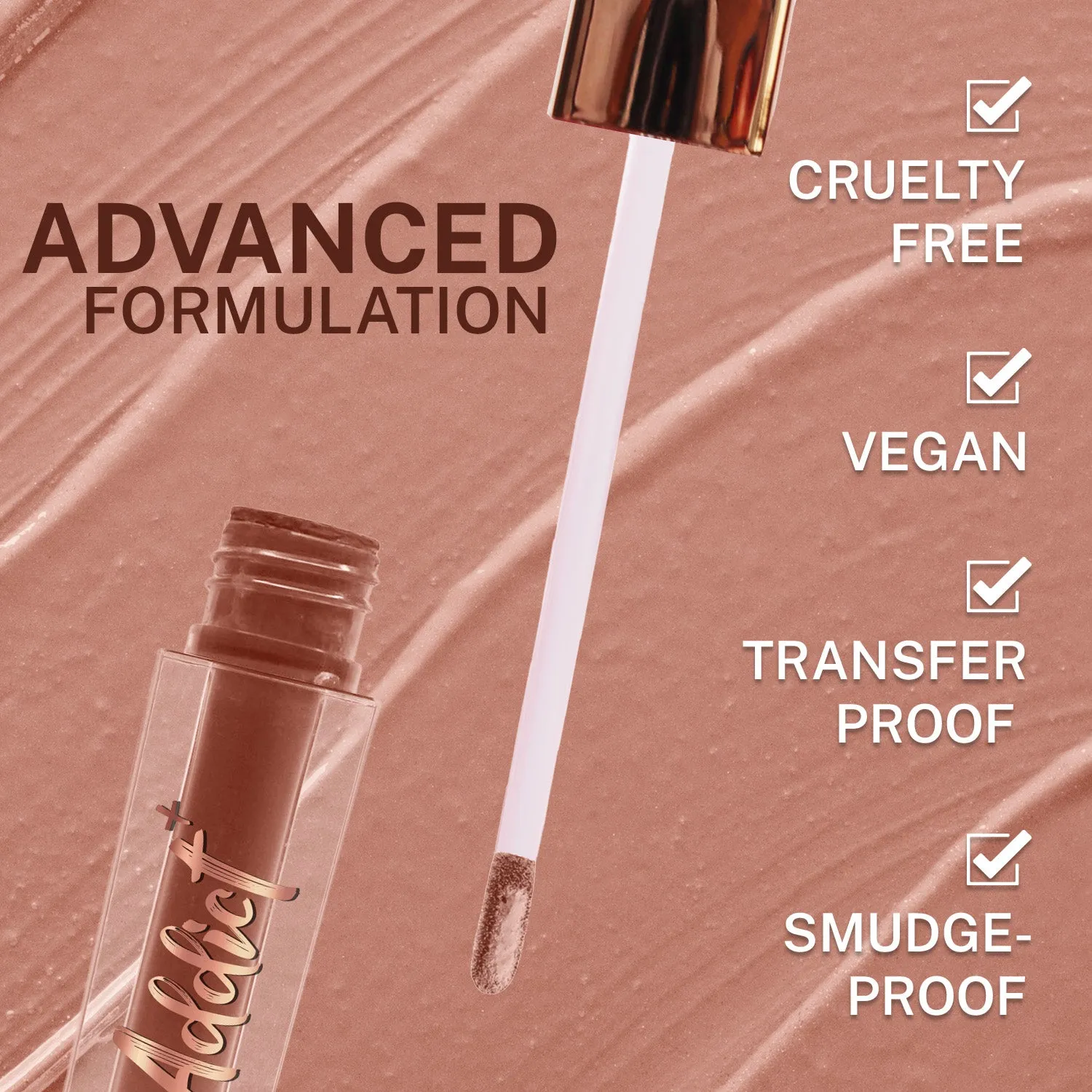 Jaquline USA Matte Addict   Liquid Lipstick, 8Hr stay, Lightweight & Transfer proof - Deep Sienna 02, 3.5ml