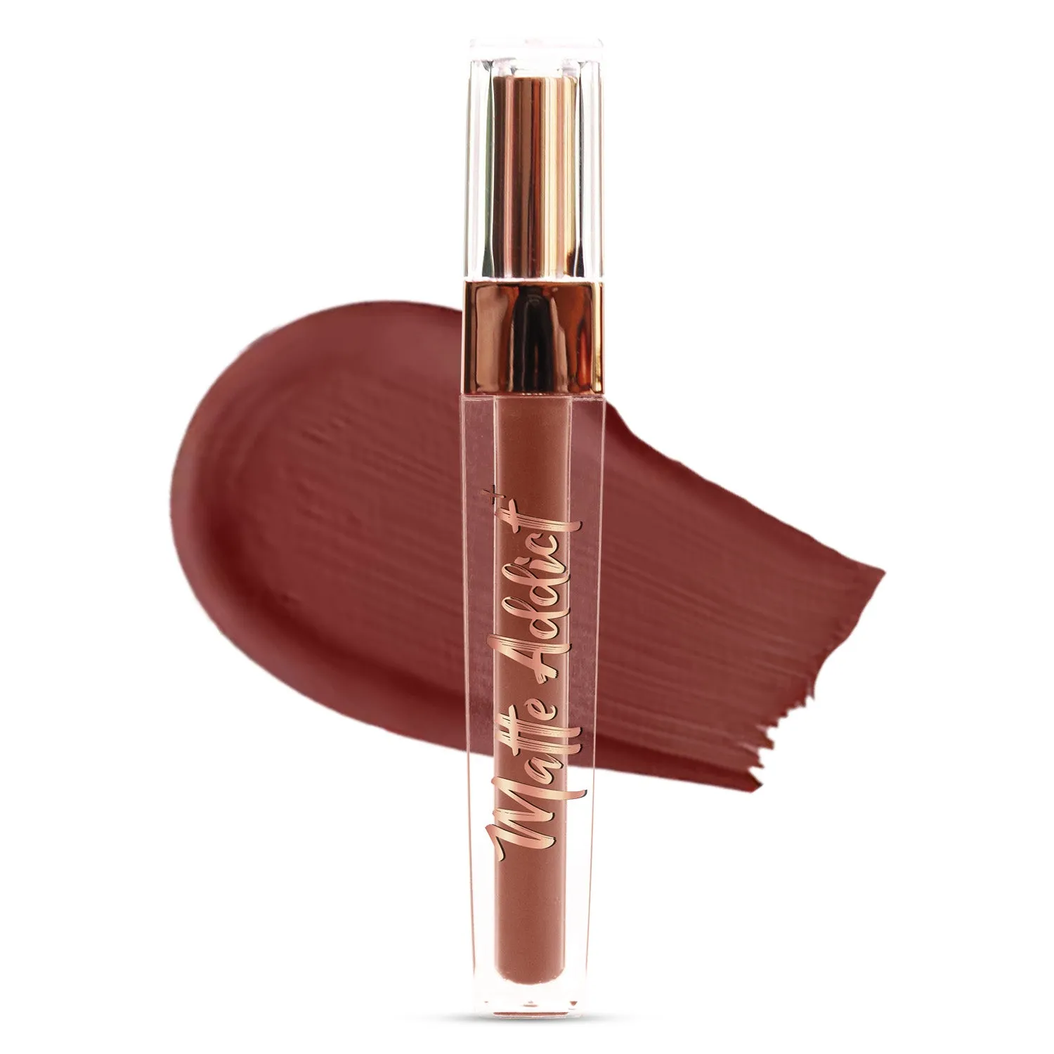 Jaquline USA Matte Addict   Liquid Lipstick, 8Hr stay, Lightweight & Transfer proof - Deep Sienna 02, 3.5ml