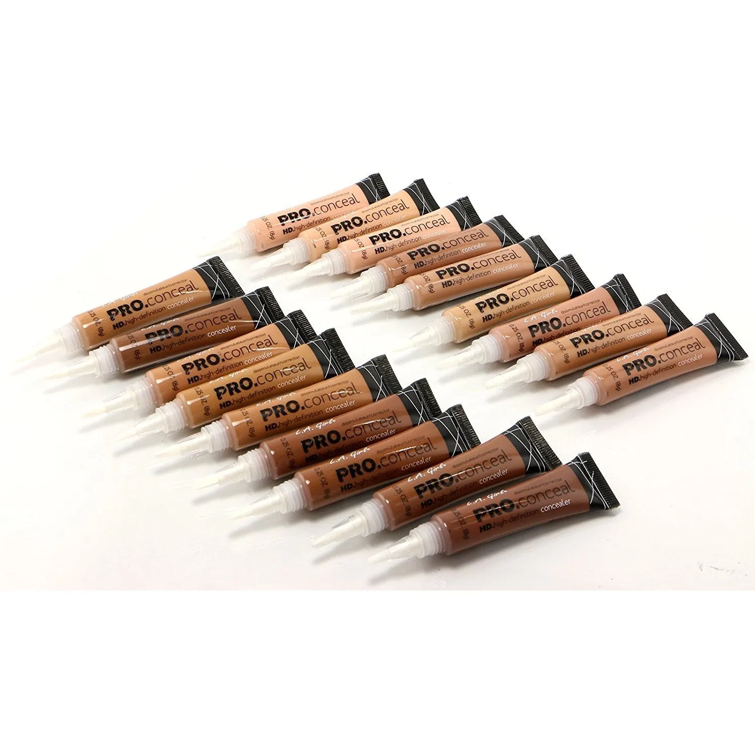 L.A. GIRL Pro Conceal Extended Shades Display Set, 135 Pieces   15 Testers