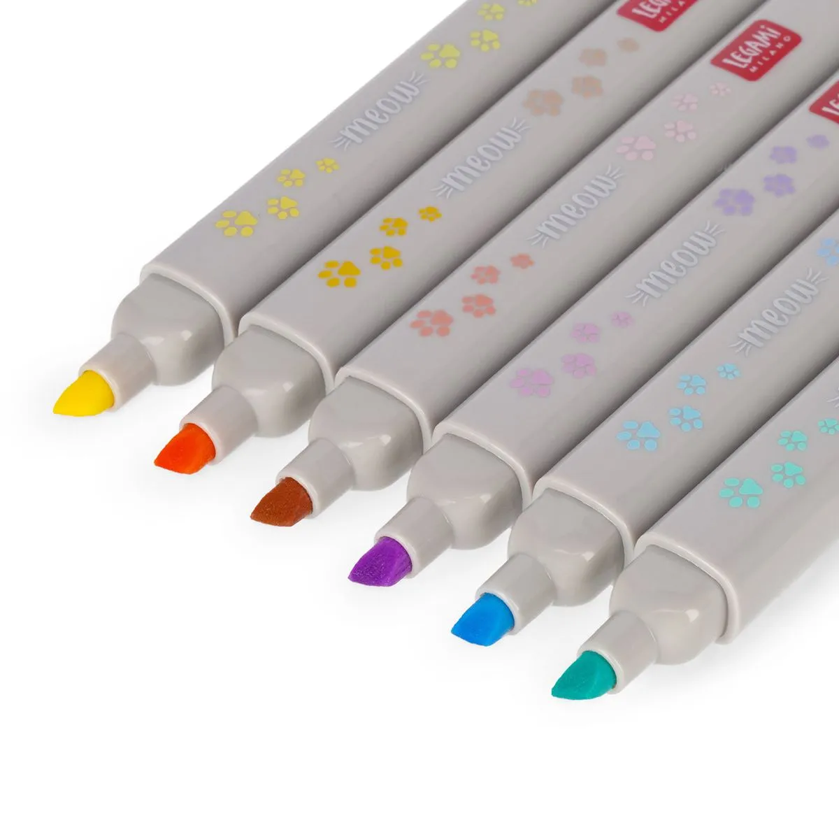 Legami Meow Pastel Highlighters - Set of 6