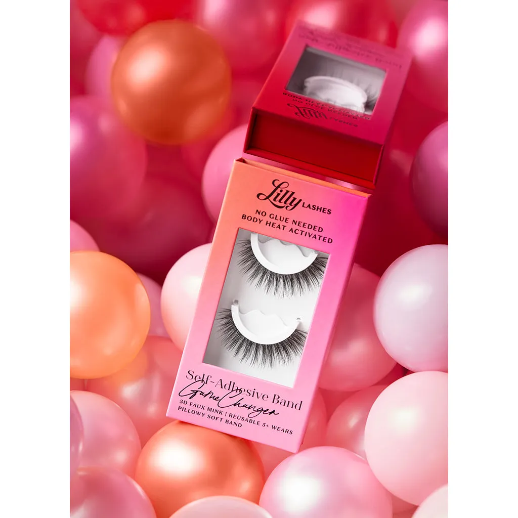 Lilly Lashes Self-Adhesive Band 3D Faux Mink Lashes - Game Changer