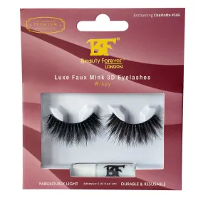 Luxe Faux Mink 3D Eyelashes - Enchanting Charlotte #506 (Wispy)