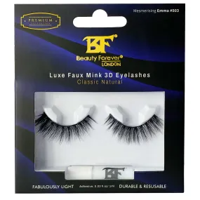 Luxe Faux Mink 3D Eyelashes - Mesmerising Emma #503 (Classic Natural)