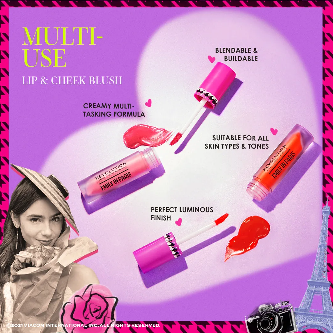 Makeup Revolution X Emily in Paris Multi-Use Lip & Cheek Blush
