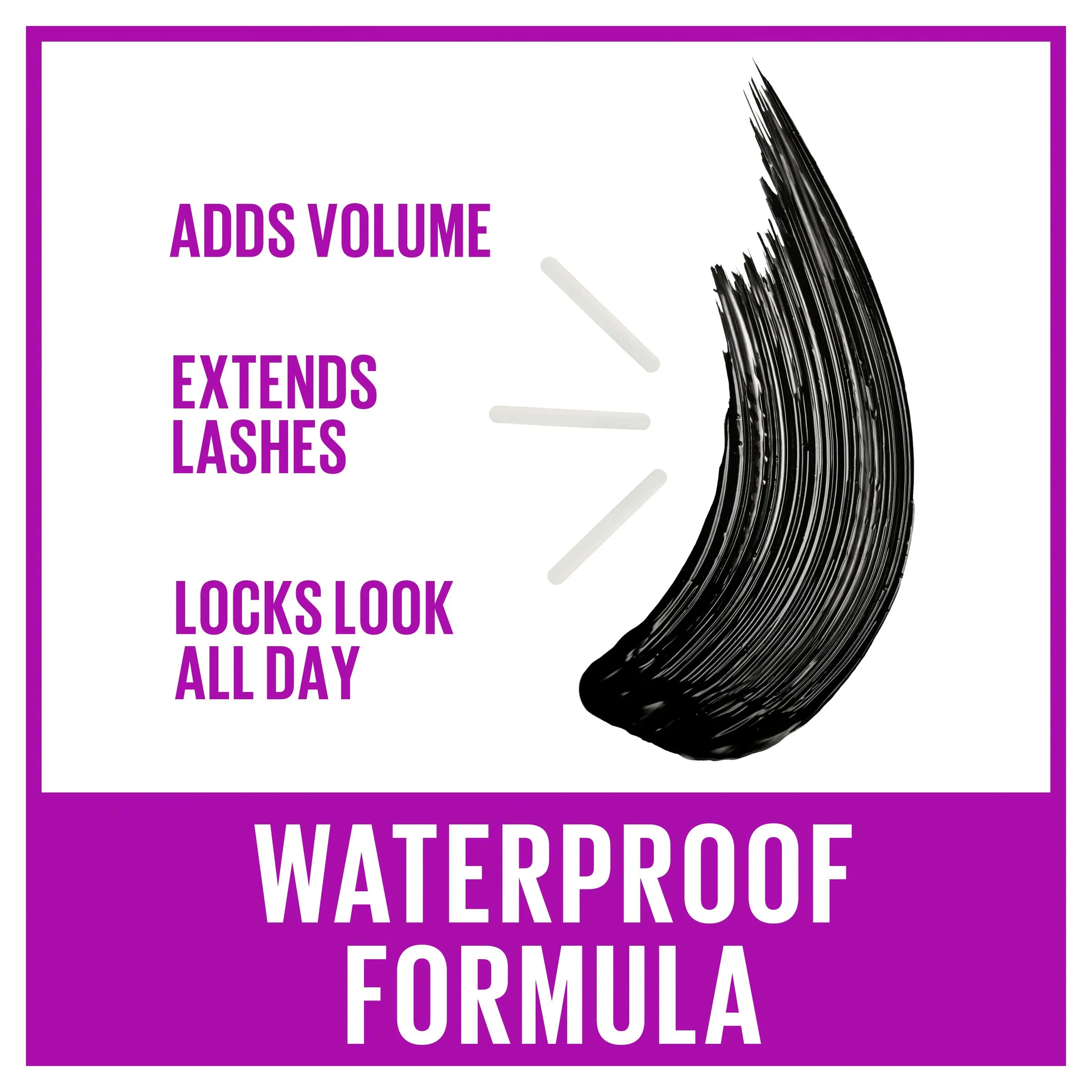 MAYBELLINE The Falsies Lash Lift Volumising Waterproof Mascara - Very Black