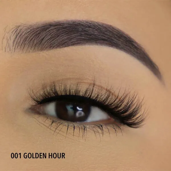 Moira 3D Effect Bionic Vegan Faux Mink Lashes (001, Golden Hour)
