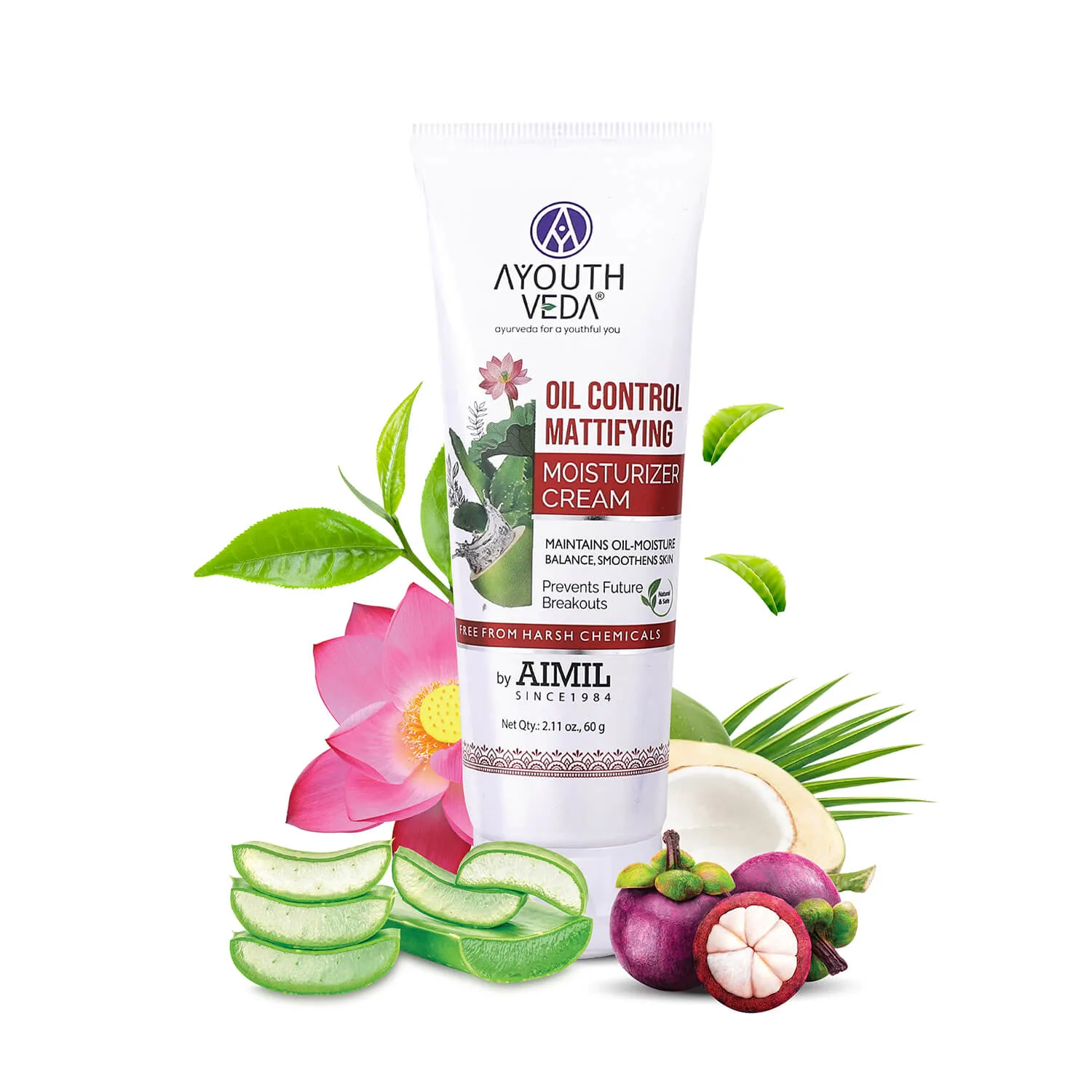 Oil Control Mattifying Moisturizer Cream for  Acne Prone Skin 60g