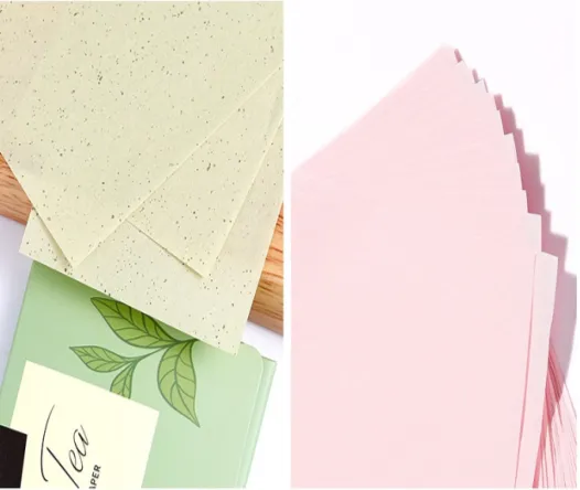 Peppermint Oil Blotting Sheets - MOQ 200 pcs