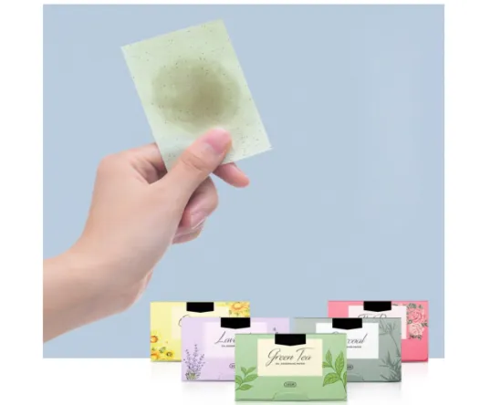 Peppermint Oil Blotting Sheets - MOQ 200 pcs