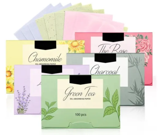 Peppermint Oil Blotting Sheets - MOQ 200 pcs