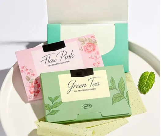 Peppermint Oil Blotting Sheets - MOQ 200 pcs