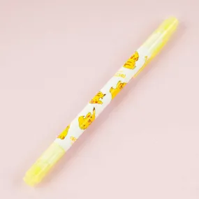 Pokemon Double-Sided Highlighter - Pikachu / Yellow