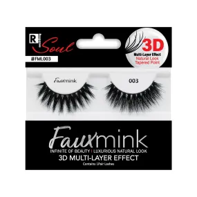 RESPONSE SOUL 3D MULTI LAYER EFFECT FAUX MINK EYELASHES #FML003