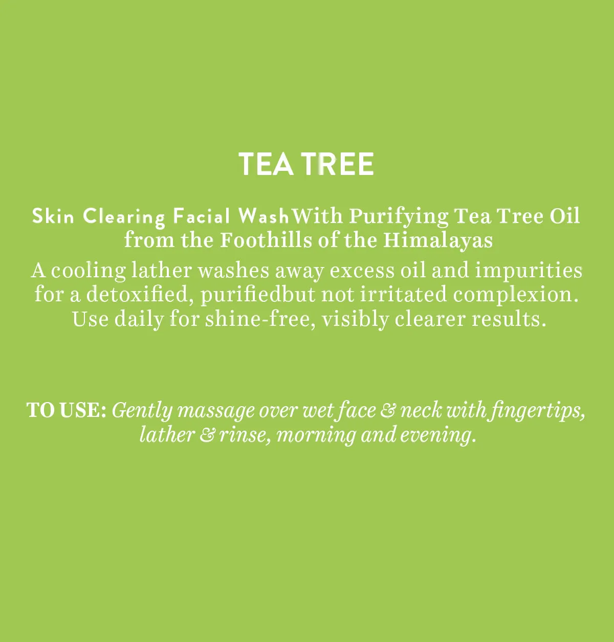 Tea Tree Skin Clearing facial wash 150ml