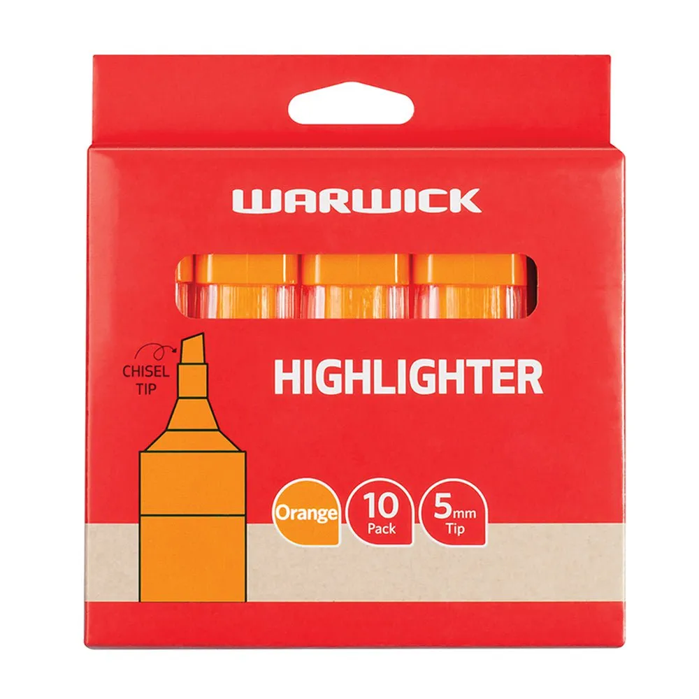 Warwick Highlighter Stubby - Orange